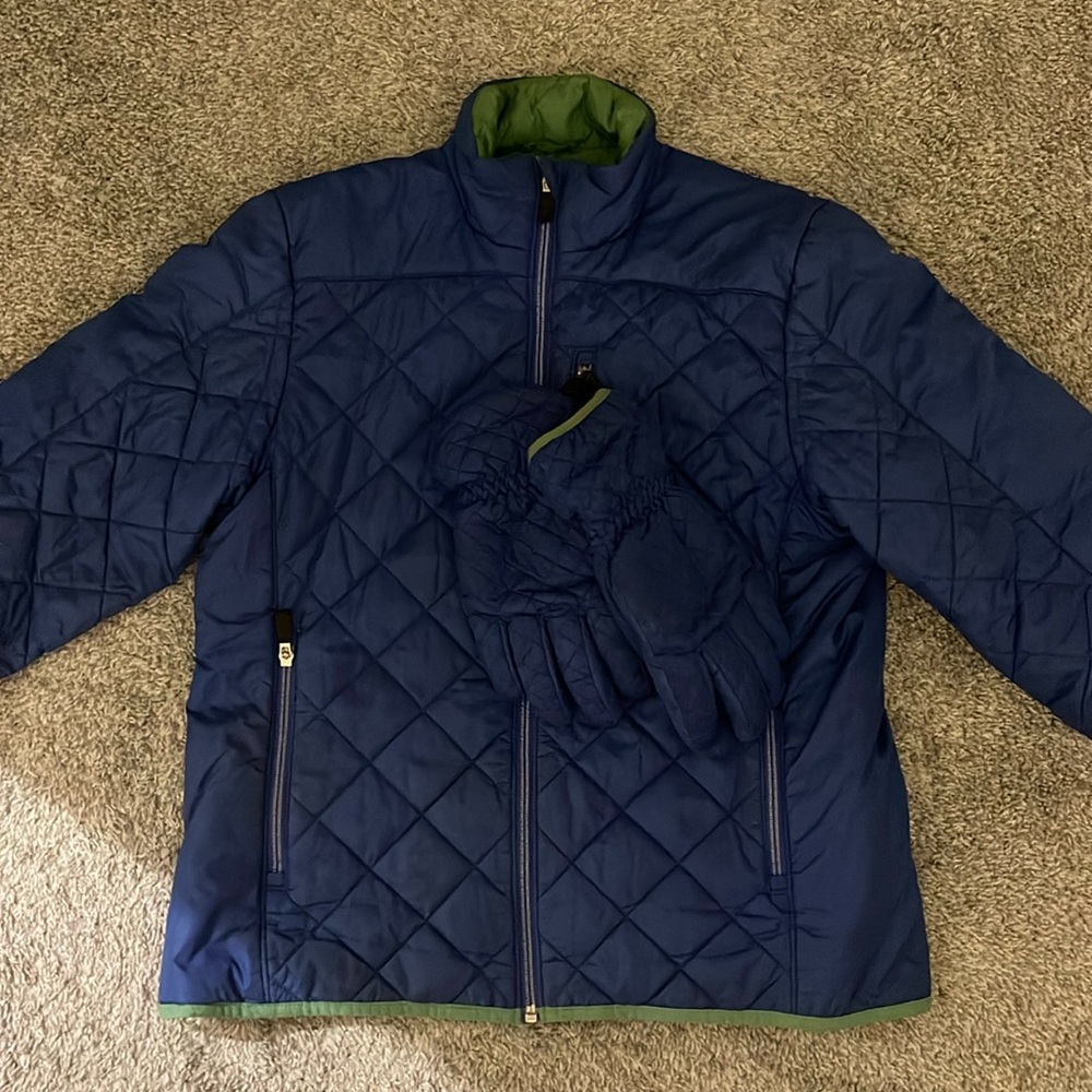 Lands End Coat and Gloves